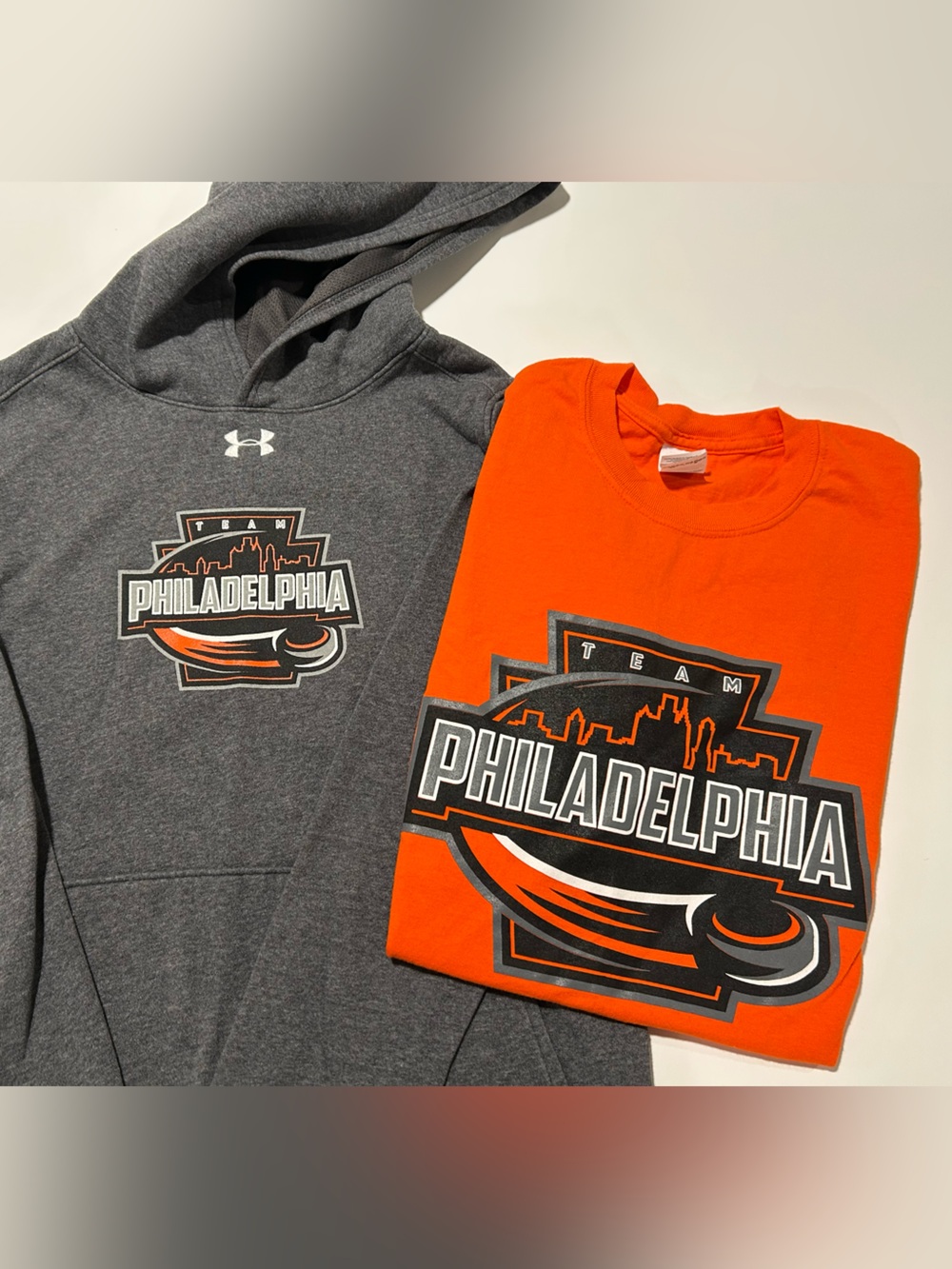 Under Armour Team Philadelphia Hoodie and Tee